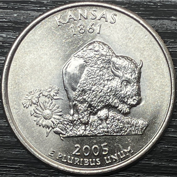 2005-D Kansas State Quarter Clad Proof-like Smooth Frosty Surface - Picture 2 of 16